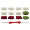 1 Set DIY Flower Blanket Crochet Kit Gift Crochet Starter Kit Table Cover for Home Decor Valentine's Day Anniversary DIY Gift