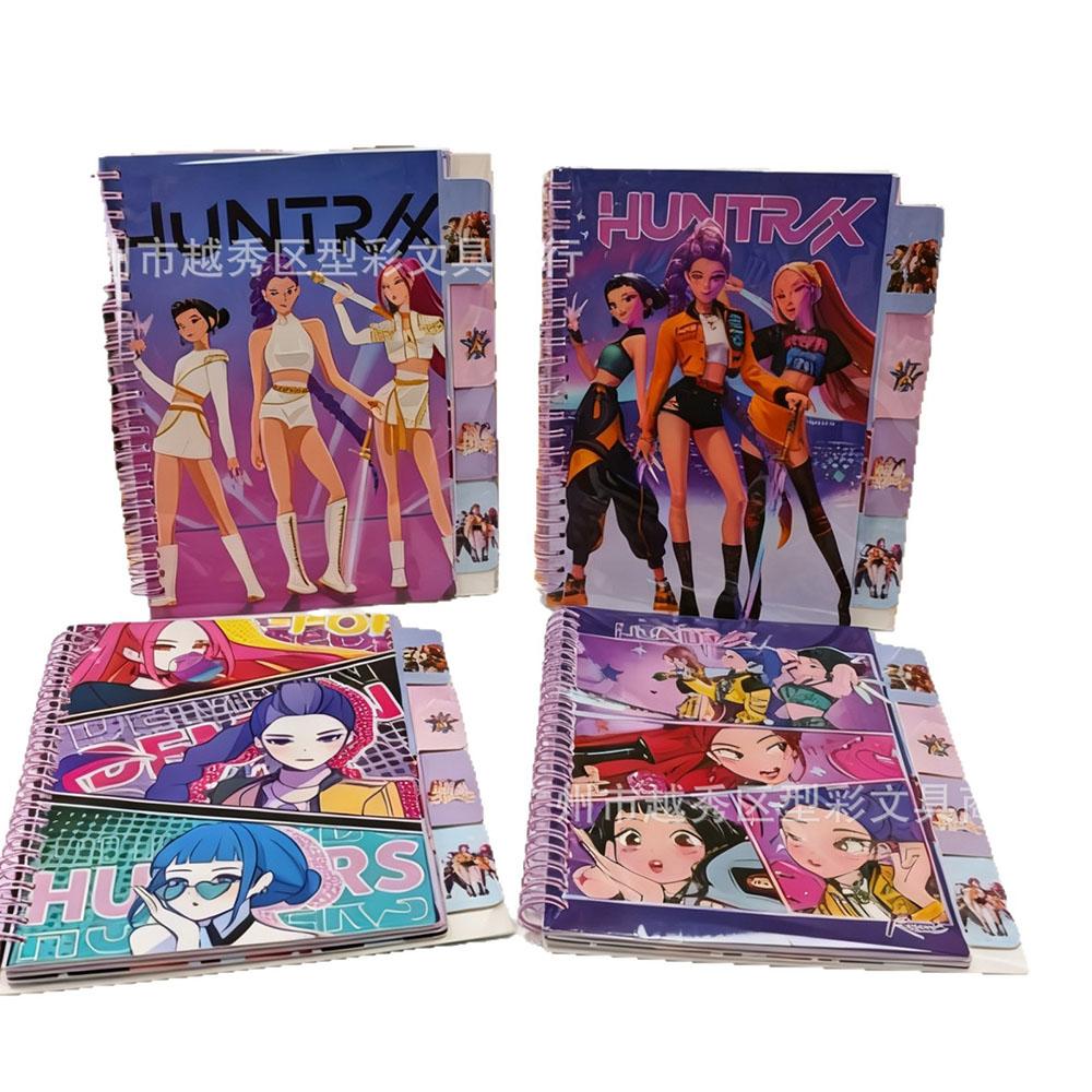 Kpop Demon Hunters Acrylic A7 Notebook Binder Anime Pattern Stationery Supplies Back To School Gifts