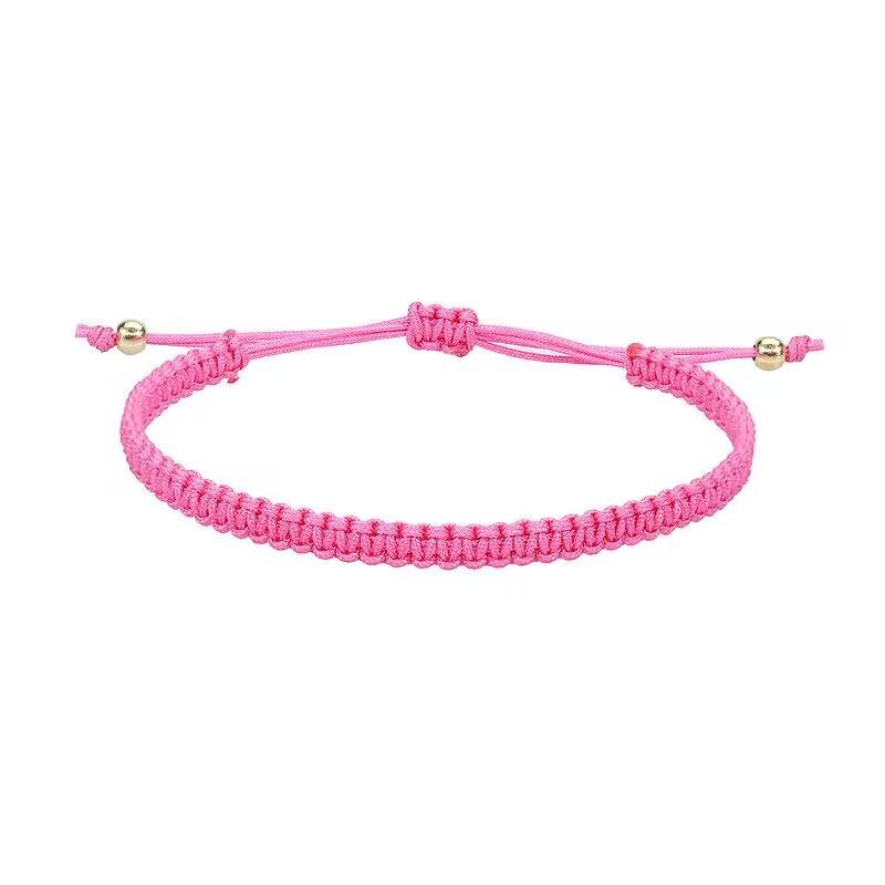 Lucky Woven Rope Bracelets & Bangles Women Men Handmade Knots Tibet Buddhist  Friendship Girls Gift Adjustable