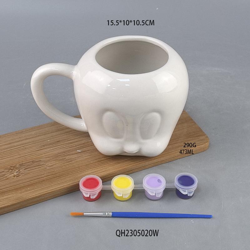 Christmas Creative Limited Christmas Tree American Ceramic Cup with Lid Pure White Mug Coffee Cup Couple