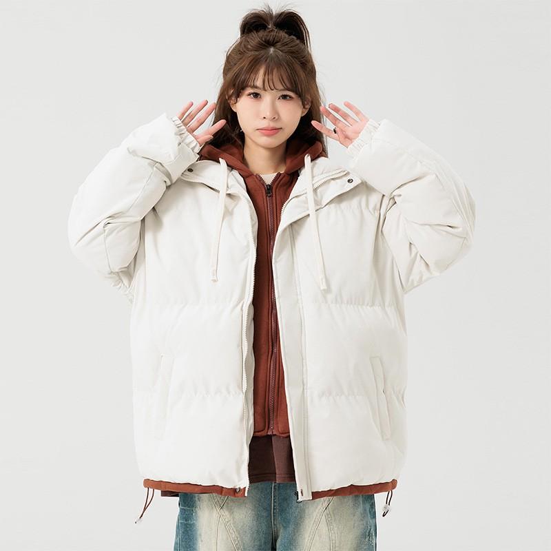Mens Winter Hooded Puffer Jacket Warm Thick Cotton Coat Casual Oversized Parka Youth