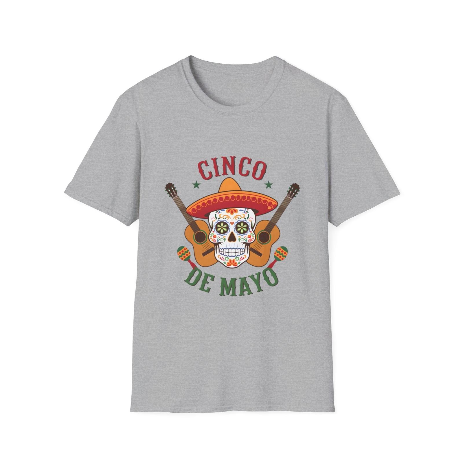 Cinco de Mayo Unisex T-Shirt, Fiesta Tee, Celebration Shirt, Summer Party Top, S разноцветный