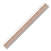 DESIGNPHIL MIDORI Aluminum and Dark Brown 42274006 Ruler, Wood, 15cm, A,
