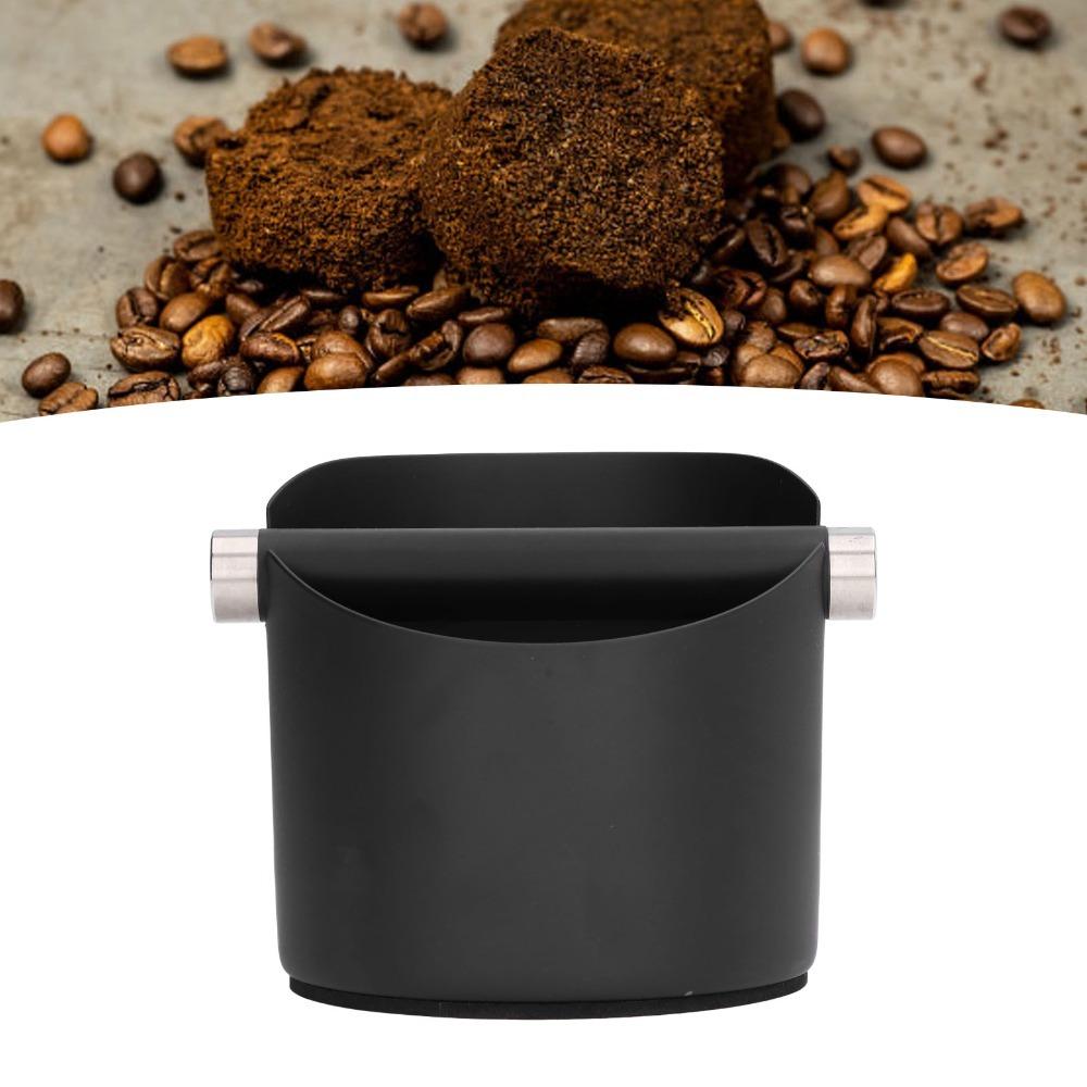Removable Knock Bar Coffee Grounds Bucket Rubber Base Espresso Knock Box  Espresso Making серебряный