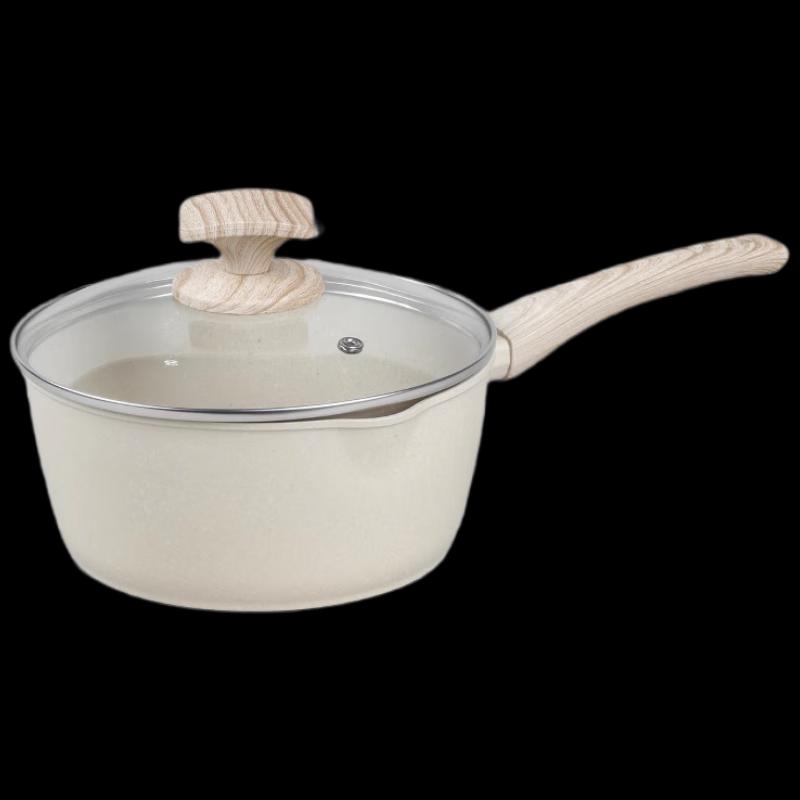 Sanjiaolong 16cm Maifan Stone Non-stick Saucepan