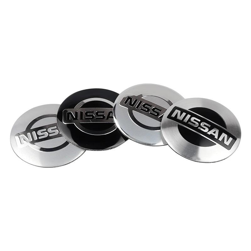 Für Nissan ArR44 Stück/Set 56mm Auto Radnabenkappen Aufkleber Für Nissan Tiida Nismo Teana GTR 350Z 240SX 370Z Versa Almera Auto Dekoration