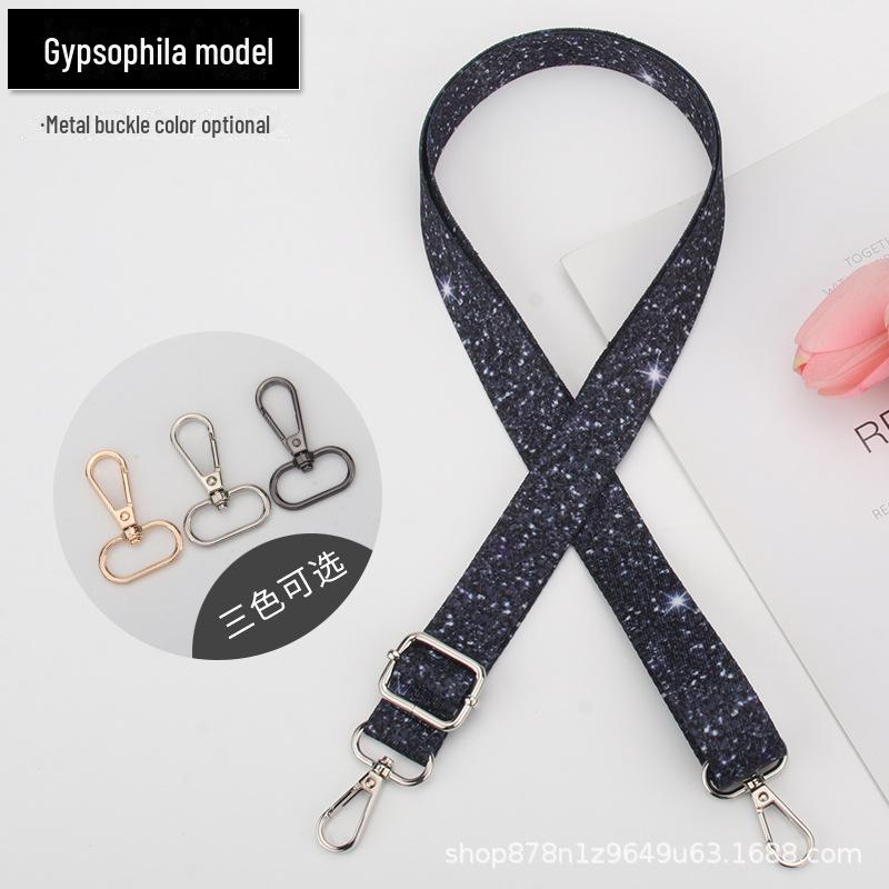 

Регулируемый ремень через плечо с принтом радужных звезд для женских сумок Light Gold Buckle