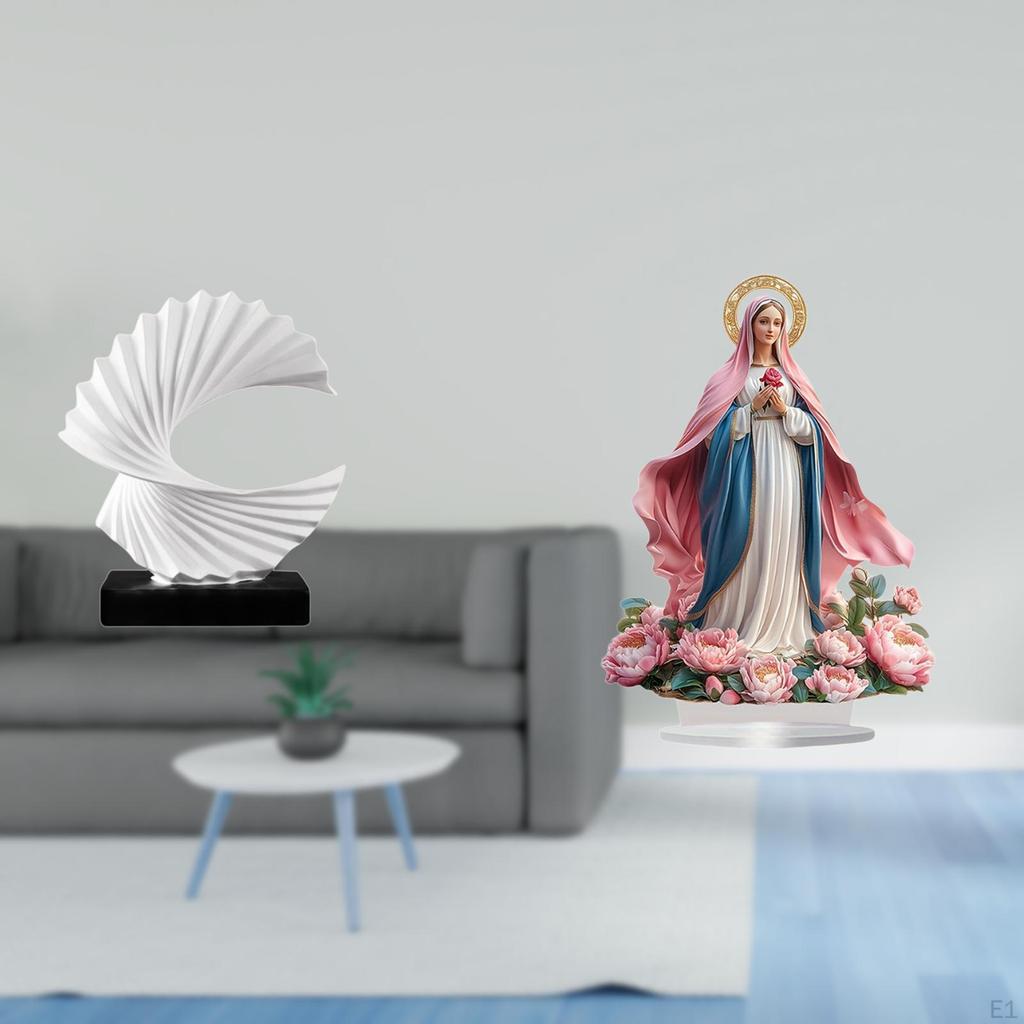 Wave Acrylic Statue Freestanding Decorative Resin Figurine Abstract Artwork Table Ornament for