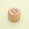 Wooden Milk Teeth Organizer Primary Teeth Tooth Fairy Box Portable Deciduous Tooth Case  Children