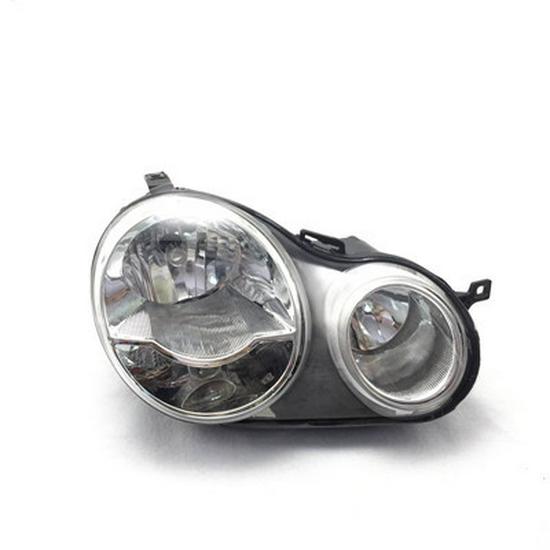 Compatible with Volkswagen Polo Pineapple Headlight Assembly (2002-2005 Models) - Four-Eye Design.
