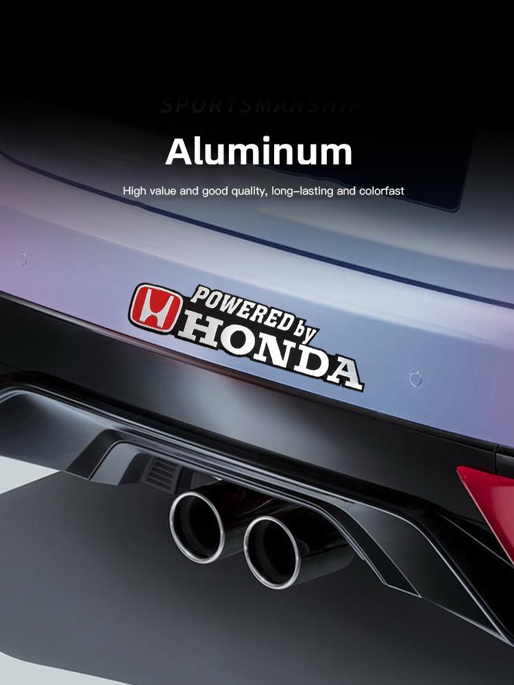 Car Logo Aluminum Label Stickers Decorative Accessories For Honda Civic Fit Accord City Vezel CR-V S660 Odyssey HR-V Insight EC5