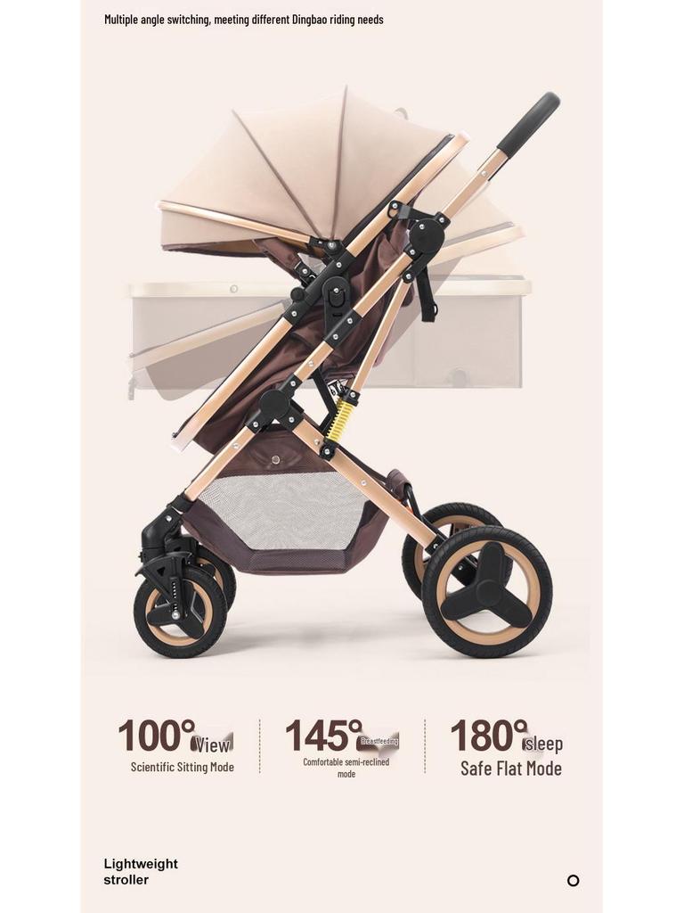 Detachable Twin Dragon & Phoenix Lightweight Folding Stroller for Newborns and Infants