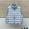 Light Down Cotton Vest Women's Short New Stand-up Collar Casual Vest, Ribs Vest Jacket