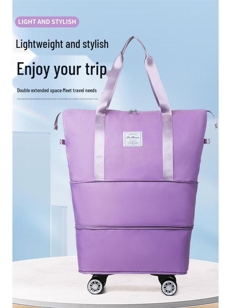 Expandable Travel Luggage: Multi-Function Bag with Wet/Dry Separation for Fitness, Sports, Maternity, and More