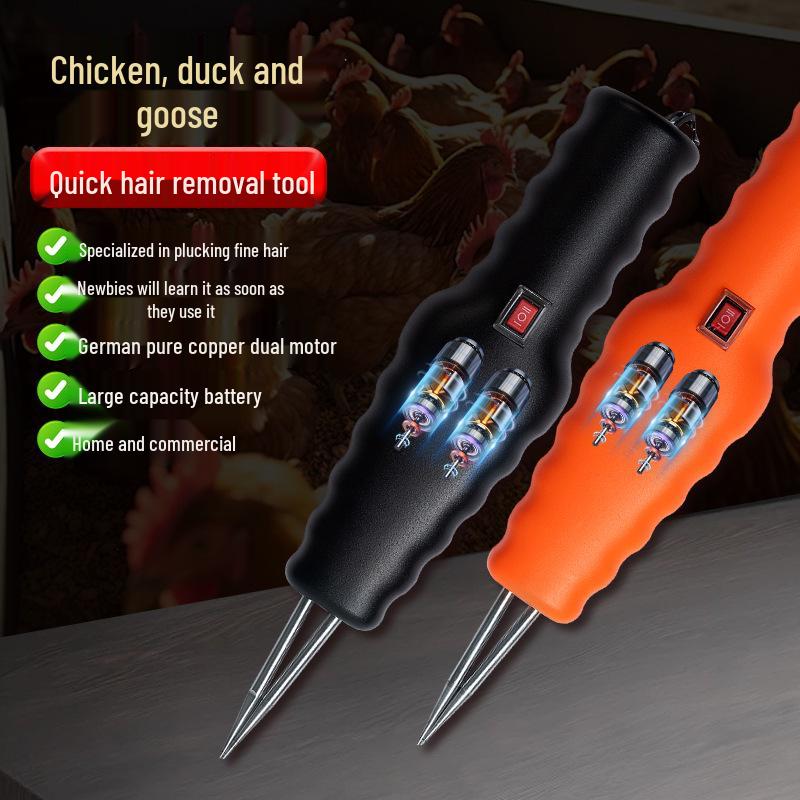 Wasserdichter Elektrischer Geflügel-Federrupfer - Handlich & Wiederaufladbar für Hühner, Enten, Gänse