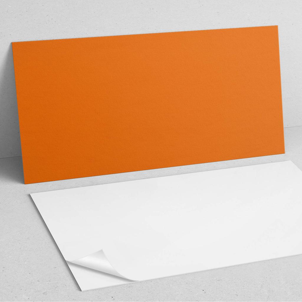Self-Adhesive Vinyl Panel Perfect for Modern Interiors 100x50 cm Orange Color