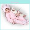 Handmade 20 Inch Soft Vinyl Silicone Reborn Baby Doll With Fair Skin Tone