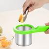 Rotary Garlic Press Vegetable Masher 304 Stainless Steel Manual Crusher with Nylon Handle Multi-Purpose Kitchen Utensil