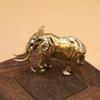 Home Office Desktop Tea Pet Mammoth Figurine Brass Craft Decoration Wholesale