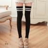 Autumn New Sweet Cotton Bottom Socks Manufacturers Wholesale, Two Bars Vertical Strip Knee Socks Jacquard Long Socks
