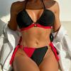 2025 Color Block Split Bikini with Chest Pad - Women's Sexy Beachwear