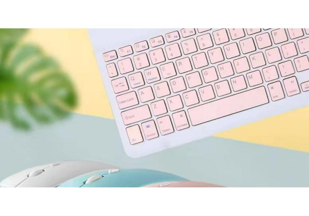 Rechargeable Wireless Bluetooth Keyboard & Mouse Combo for iPad, Tablets, Apple & Android Phones, Huawei, Lenovo