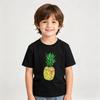 T-shirt Manches Courtes en Coton Motif Ananas pour Enfants Vacances à la Plage Toutes Saisons Décontracté Quotidien Tenue de Fête Lavable en Machine