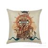 Sailing Marine Element Polyester Pillowcase Sofa Cushion Waist Pillowcase Home
