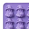 Food Grade Silicone Ice Tray Halloween Cube Tray Witch Ghost Pumpkin Bat Mold