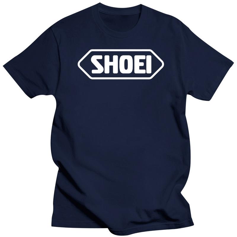 

Новая мужская черная футболка с логотипом шлема Shoei, размеры от S до 3XL, с круглым вырезом, подростковый модный топ S