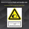Reflective Aluminum Safety Sign: Electric Shock & No Smoking Warning 