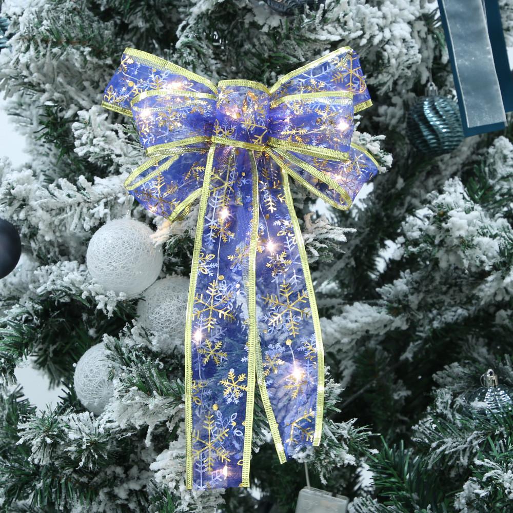 Dual Layer Charming Christmas Ribbons With Warm Lighting For Beautiful Tree Accents