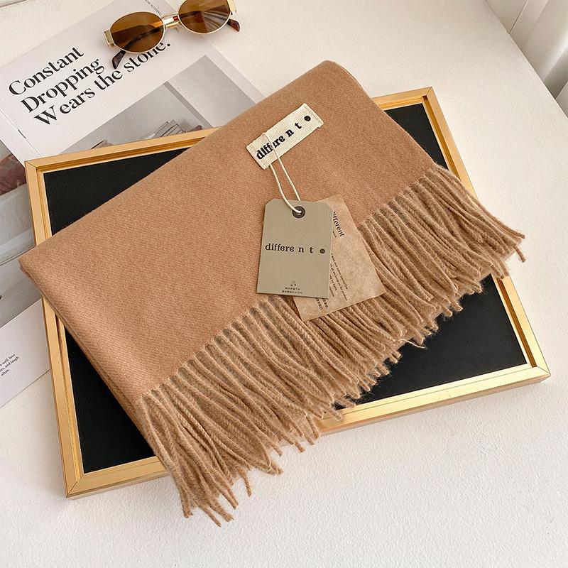 45 Color Winter Scarf For Women Long Warm Cashmere Scarves Hijab Solid Lady Shawl Wrap Female Pashmina Bandana Head Stole