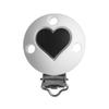 3Pcs Baby Pacifier Clip Soother Teether Round Shape Silicone Holder Nipple Clip DIY Baby Teething Chain Accessories BPA Free