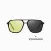 Fashion Photochromic Polarized Sunglasses for Women Men Unisex UV400 Anti Glare Spots Driving Fishing Glasses GZW