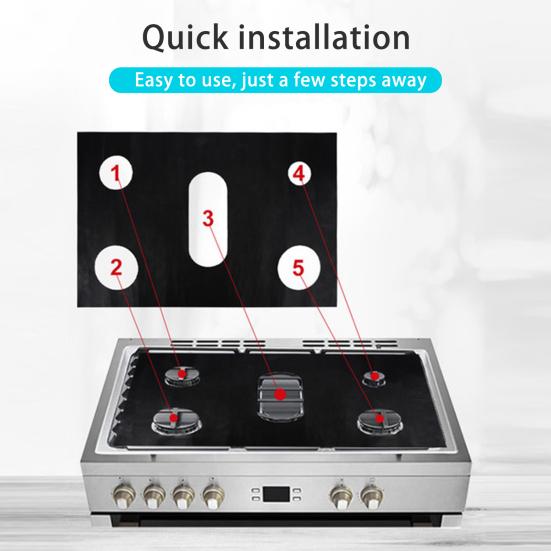 Stove Cover Easy to Clean Stove Top Protector Set Oil Stain Resistant Stove Top Cover Guard for Home Kitchen