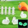 Landscape Micro Noctilucent Rabbit Decoration Accessories Desktop Dolls Toy