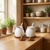 with Spoon Ceramics Seasoning Jars Retro-style Spice Bottles Multi-Functional Salt Jar  Cooking