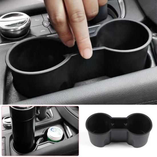 TPE Black Center Console Water Cup Holder For Cadillac XT6 -2024