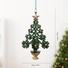 Gradient Color Snowflake Christmas Ornaments - Acrylic Decorations
