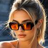 2pc European and American Retro Men's and Women's Fashionable Sunglasses Trend Versatile Summer Sun Shading and UV Protection Fr