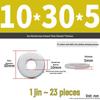 Extra Large Galvanized Metal Flat Washer - Thickened Round Screw Washer M6-M16