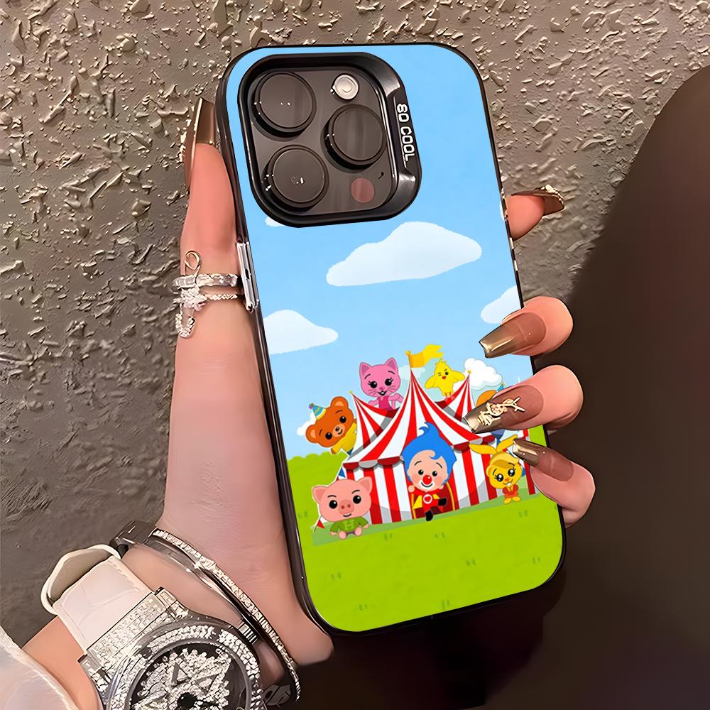 

P-Plim P-Plim Phone Case For IPhone17 Air 16 15 14 Plus 13 12 11 Pro XS Max Silver Black Bumper Case iPhone 14ProMax