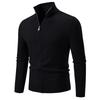 Men S Stand Collar Long Sleeve Jacquard Knit Cardigan Sweater Casual Plus Size