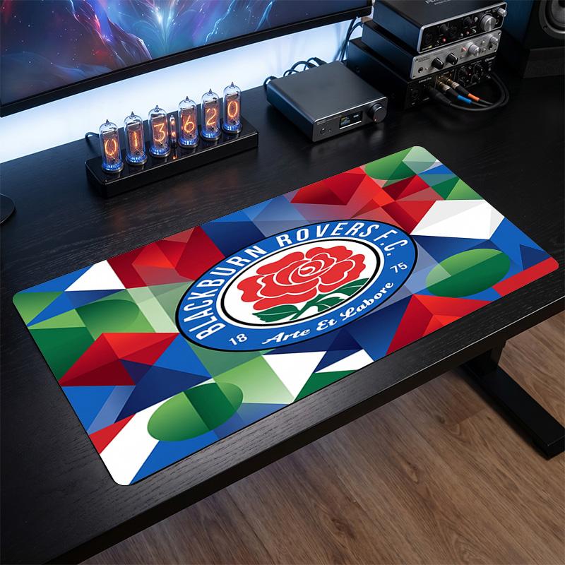 Tappetino per Mouse Grande Stampa Calcio Blackburn Rovers, Tappetino Esteso Antiscivolo per Scrivania da Gioco per Ufficio Casa