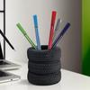 Creative Tire-shaped Pen Storage Holder Office Desk Organizer Pencil Holder Decorative Pencil Storage Organizer