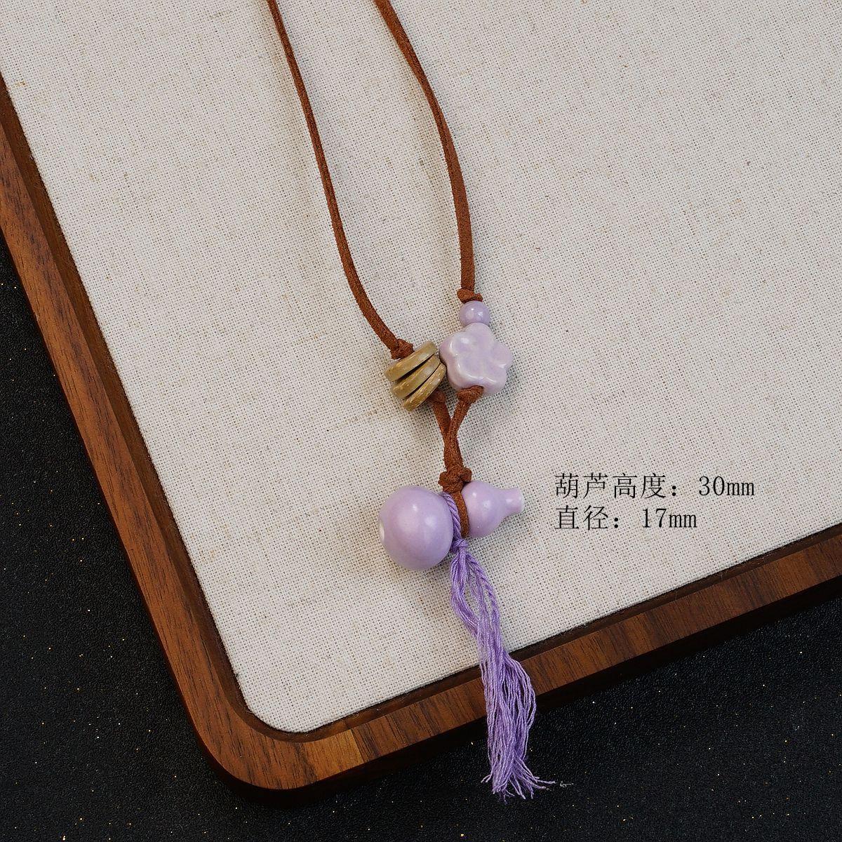 Цзиндэчжэнь керамическое ожерелье поставка подарок кулон цепочка для свитера милый студент Цзиндэчжэнь животные украшения мультфильм