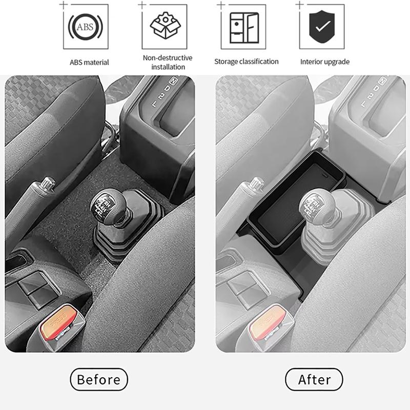 Center Console Gear Shift Storage Box Organizer Tray for Suzuki Jimny XL GL 2024 2025 4WD AT Gear Side Storage Accessories