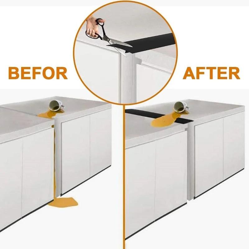 Stove Counter Gap Cover Kitchen Silicone Heat Resistant Mat Gas Stove Protector Slit Cleaning Pad Oil Dust Seal Cooker Cover