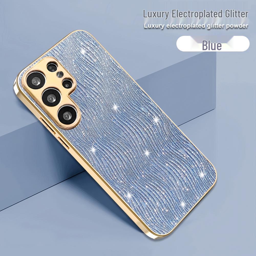 Samsung S25 Edge Water Ripple A26 Case & S24 Ultra Glitter A56 Protective Cover